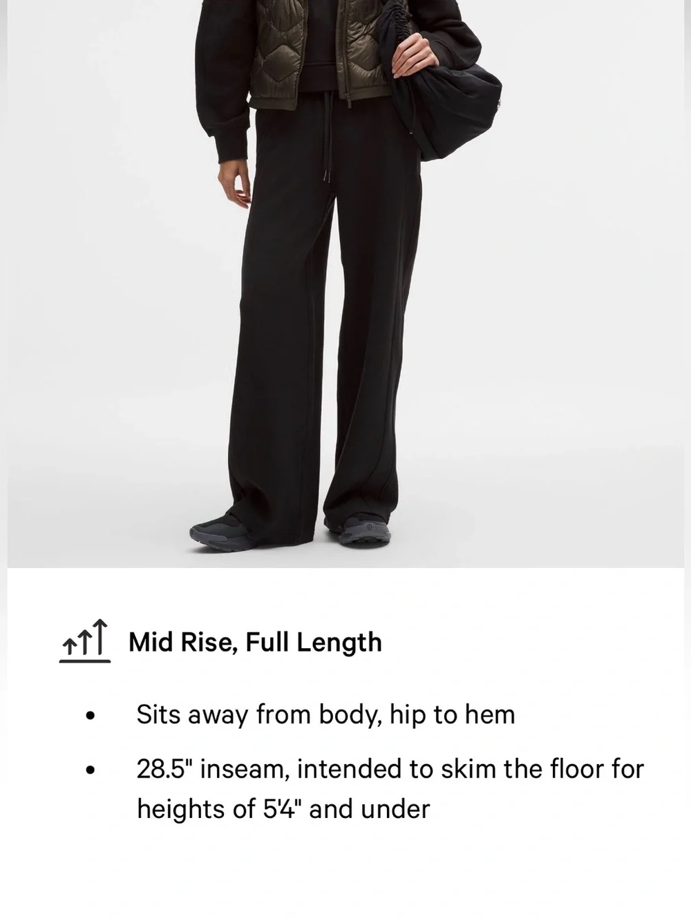lululemon athletica black mid